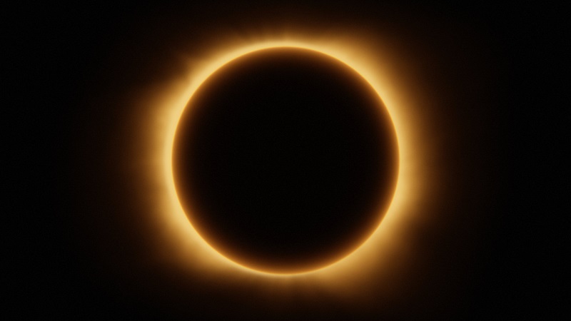 Total solar eclipse. Credit: Canadian Space Agency