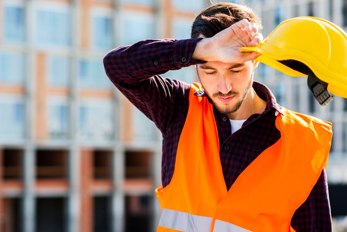 Worker experiencing heat stress