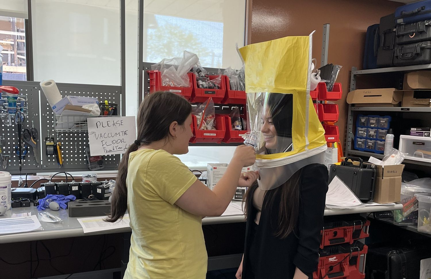 Respirator fit testing with Brianna Brohm, WSN Customer Care Representative