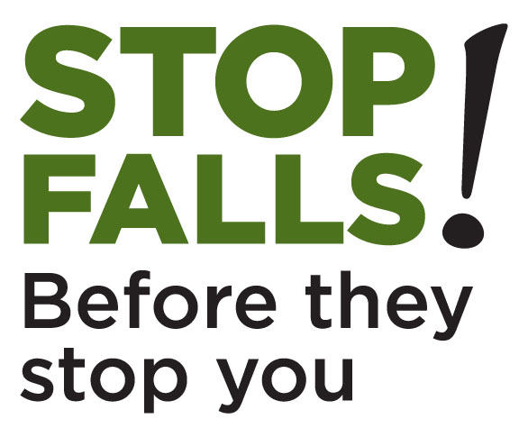 Stop falls logo