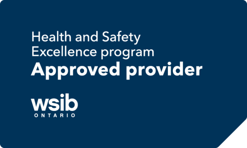 Health and Safety Excellence Program approved provider badge