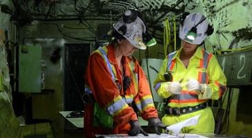 Two mine workers underground