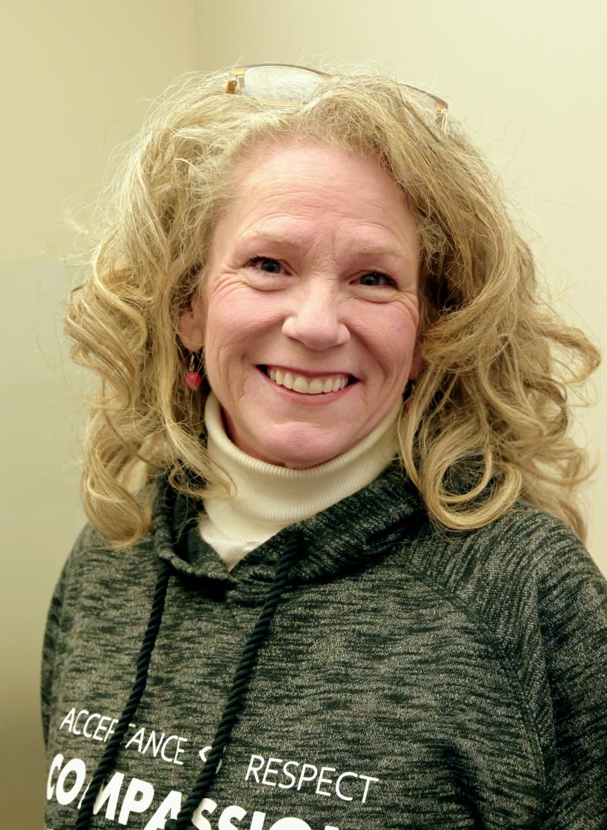 Woman smiling