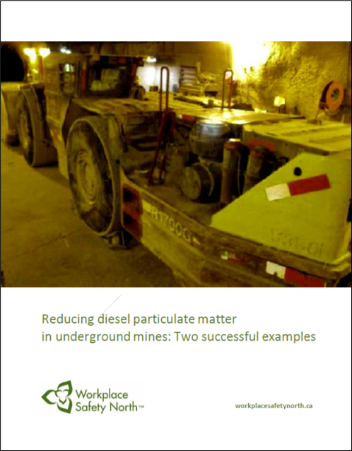 Cover of guideline - Reducing diesel particulate matter in underground mines: Two successful examples